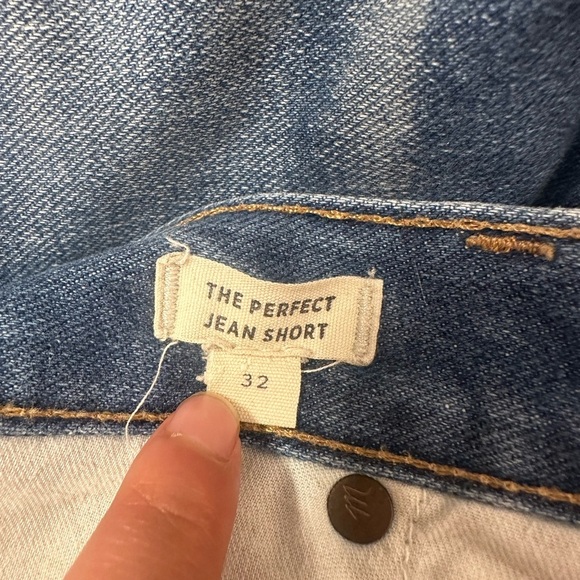 Madewell The Perfect Jean Short Denim Blue Women's Size 32 - Picture 3 of 6